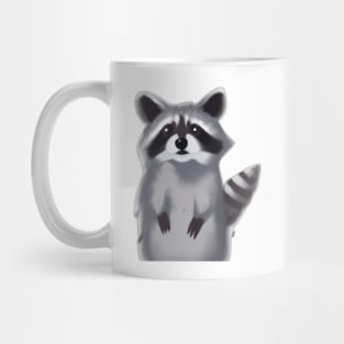 Cute Raccoon Drawing Mug